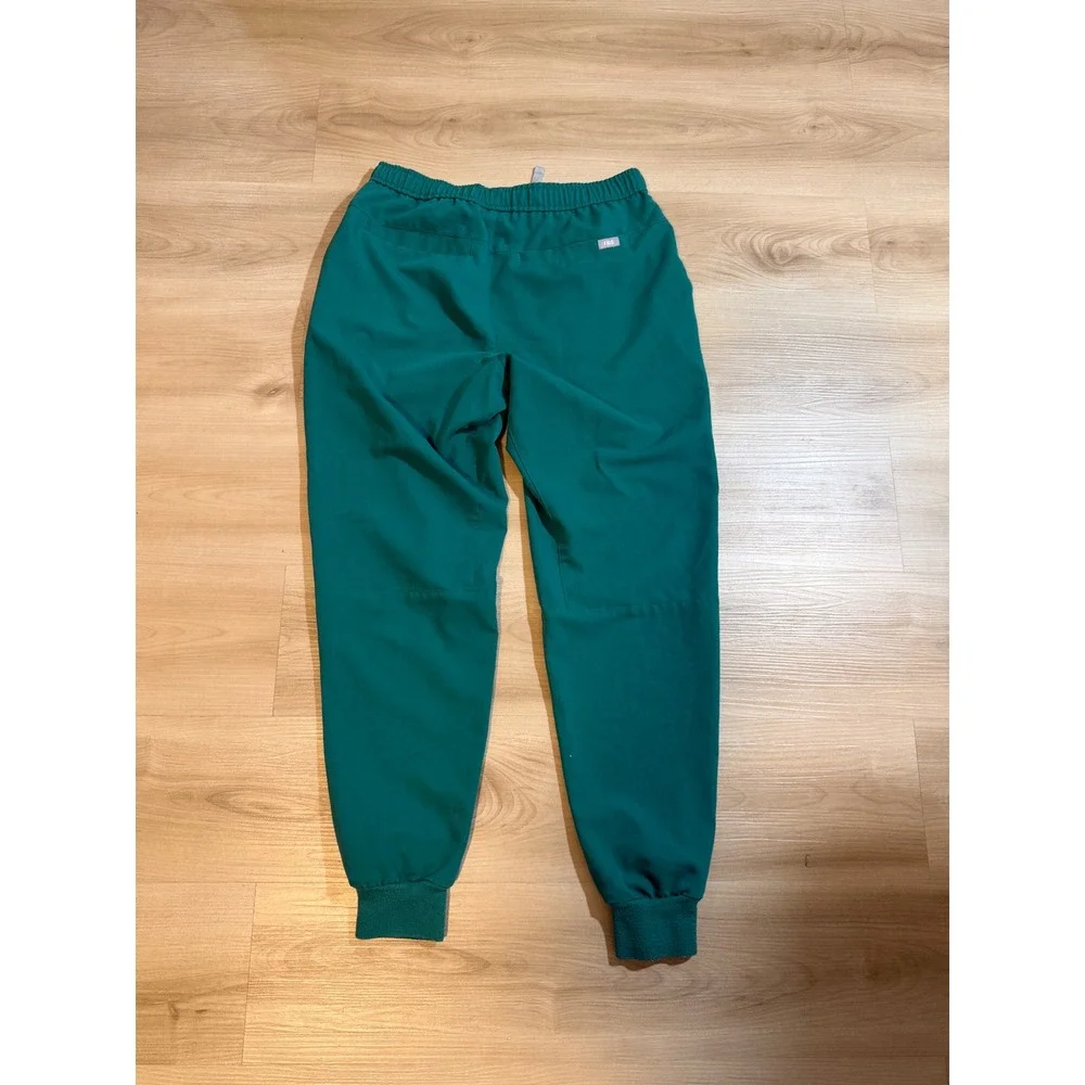 FIGS Tansen Jogger Scrub Pants Men M Green Drawstring Technical Cargo Medical